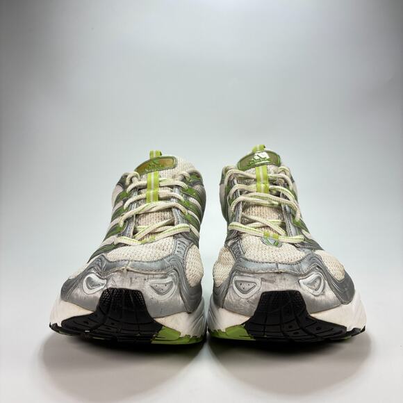 Adidas Boost Green White Lightweight Lace Up Running Shoes 772347 Womens Size 10 - Picture 2 of 10